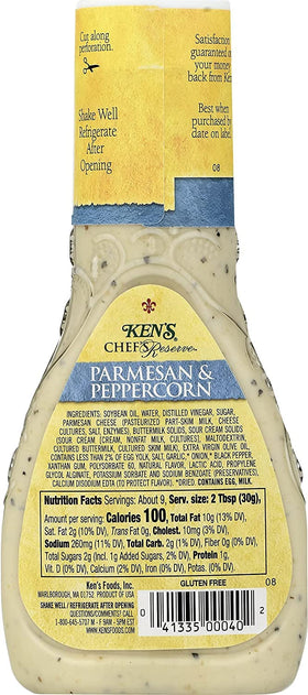 Ken's Parmesan Peppercorn Dressing on greens to elevate wraps and sandwiches.