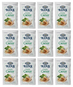 Ken's Steak House Creamy Caesar Dressing 1.5 oz pouch ready for on-the-go meals.