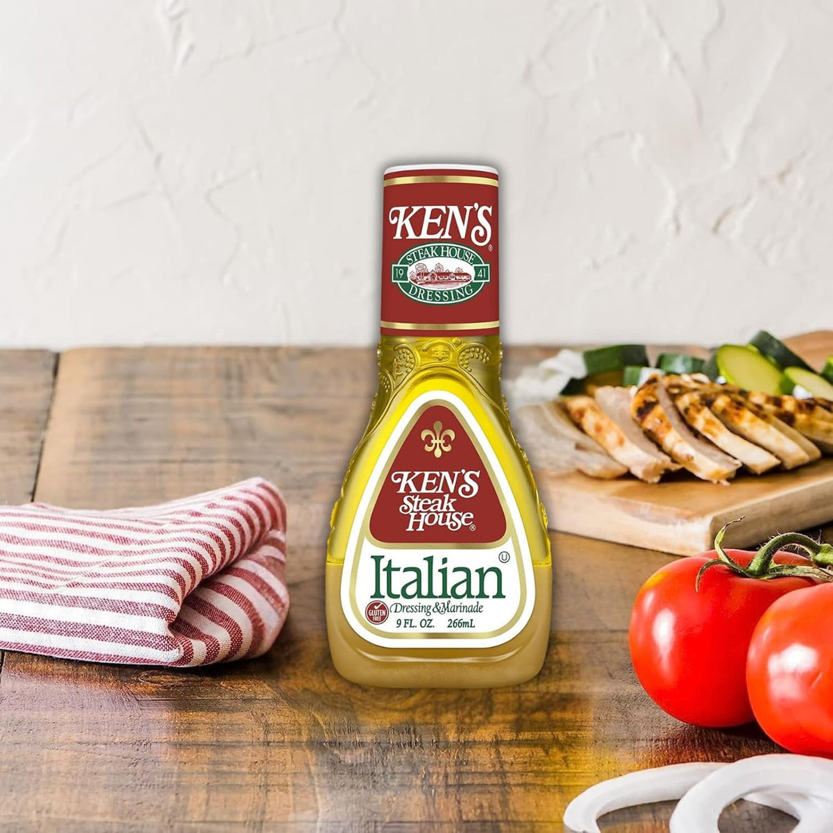 Gluten-free Ken's dressing bottle highlights trust in family-owned brand