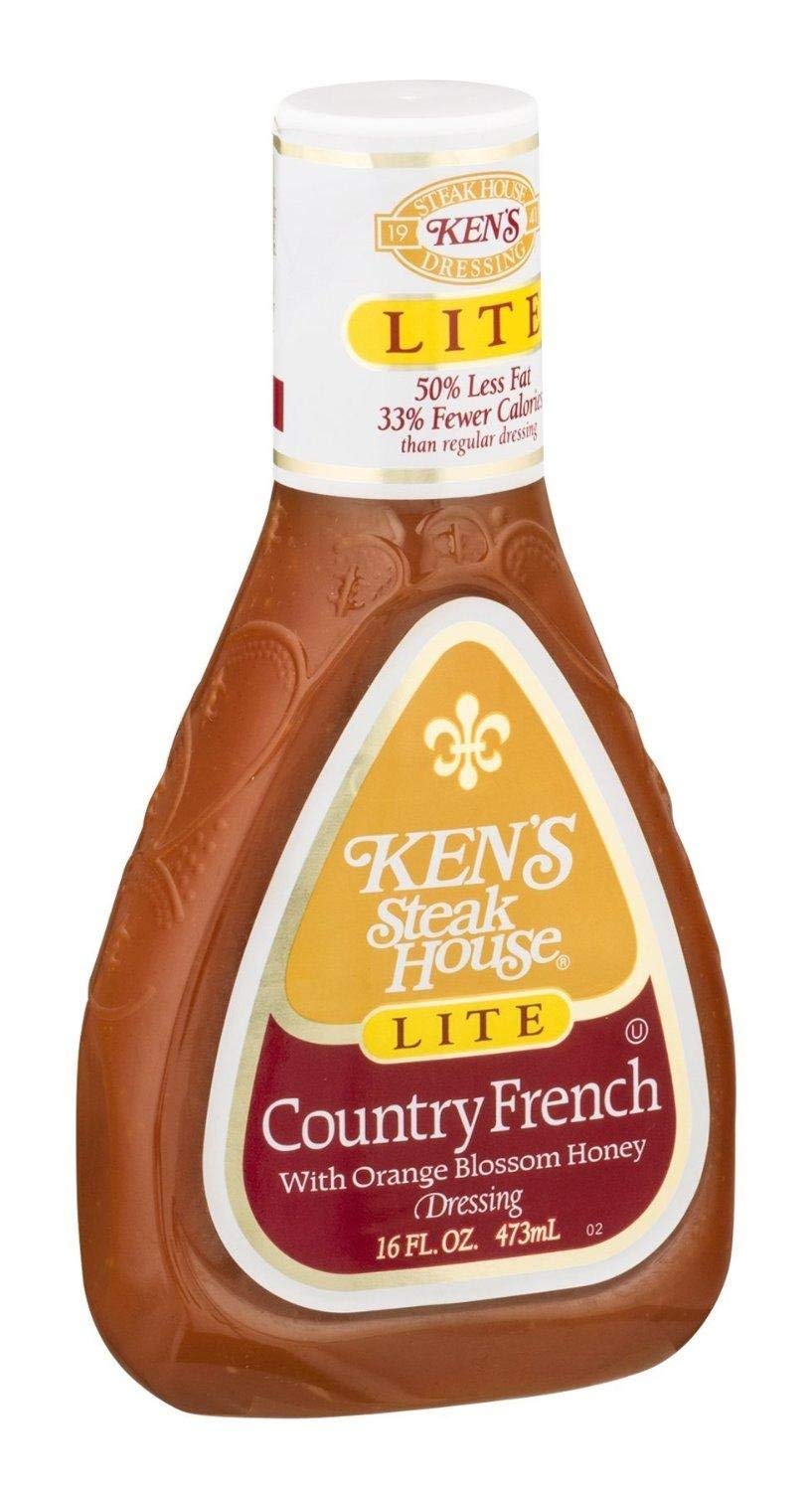 Ken's Steak House Lite Country French dressing with orange blossom honey for salads and dipping.