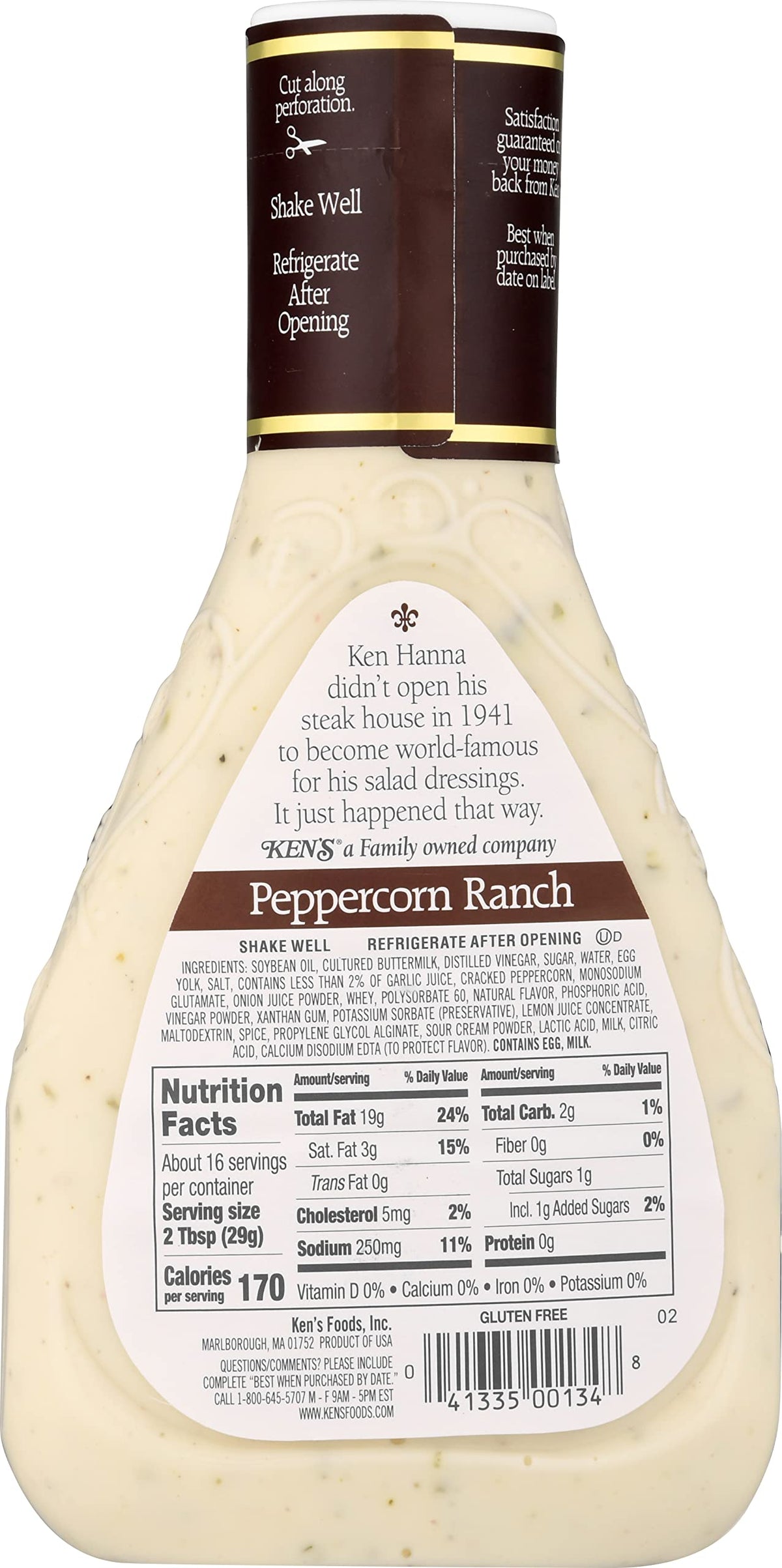 Ken's Peppercorn Ranch as a dip for wings and chips.