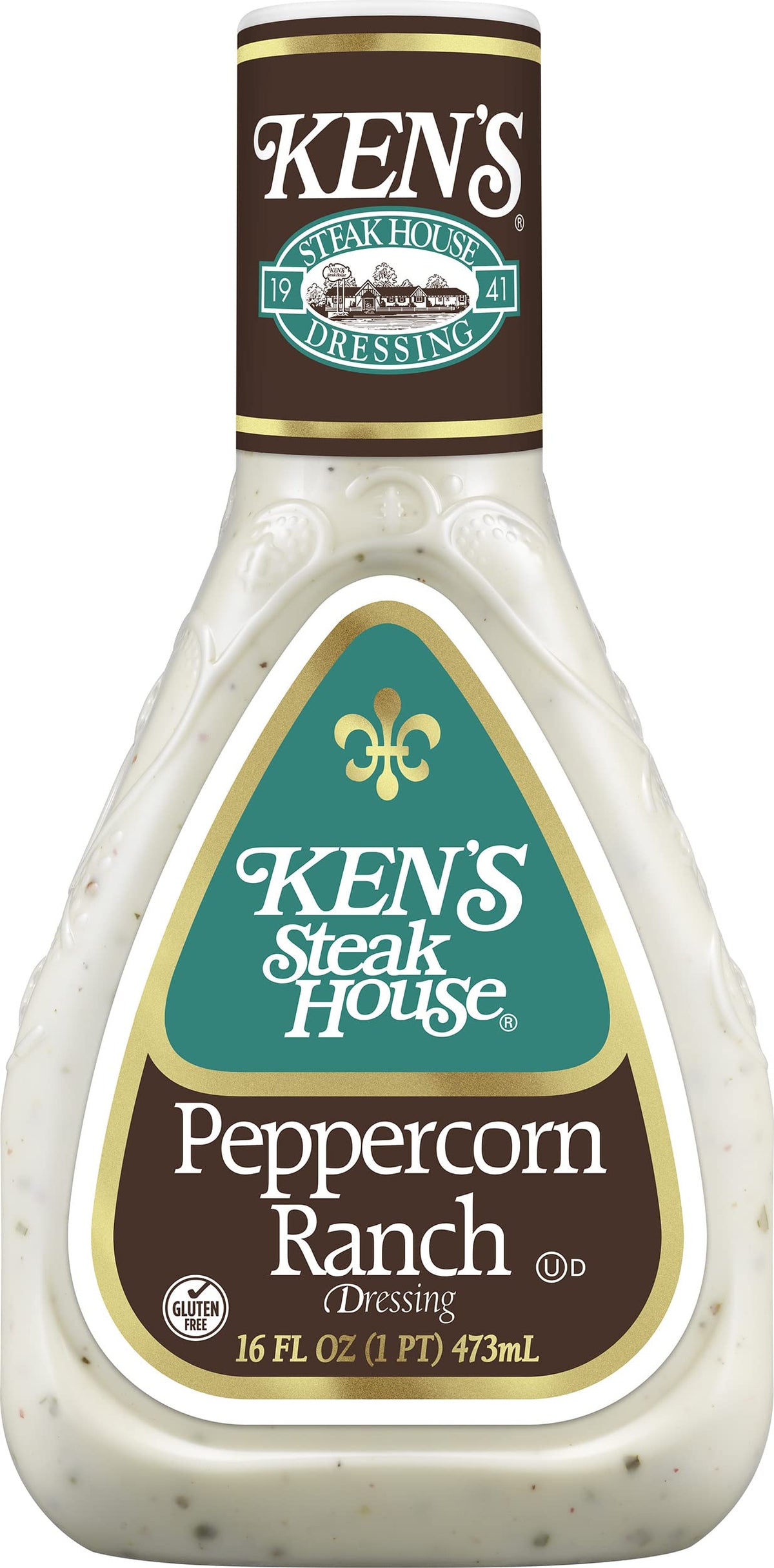 Ken's Steak House Peppercorn Ranch dressing on a sandwich or burger for creamy flavor.