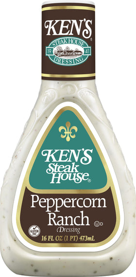 Ken's Steak House Peppercorn Ranch dressing on a sandwich or burger for creamy flavor.