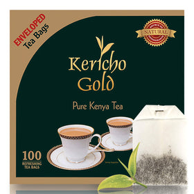 Kericho Gold Black Tea: Orange Pekoe, Kenya origin, bold aroma for mornings