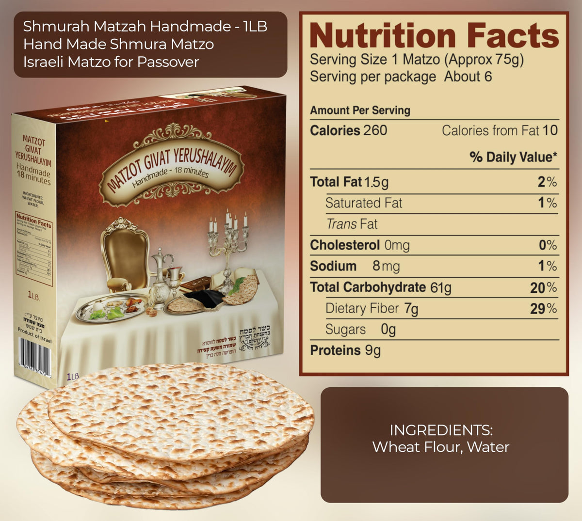 Keristir matzos USA-baked—fresh, traditional crunch crafted in the United States