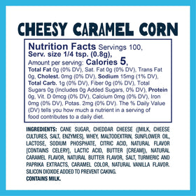 Kernel Season's ready-to-serve snack setup with cheddar caramel aroma.