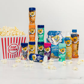 Package shown on kitchen counter for easy family movie-night snacking