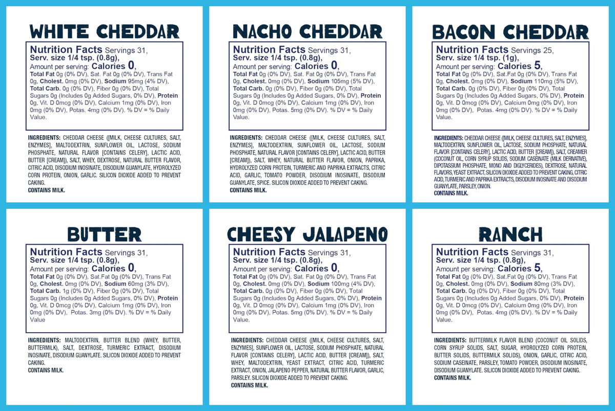 Kernel Season's mini nacho cheddar canister adds zesty cheese to popcorn.