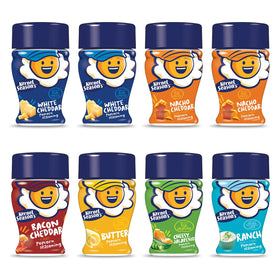 Kernel Season's mini white cheddar canister adds bold popcorn flavor.