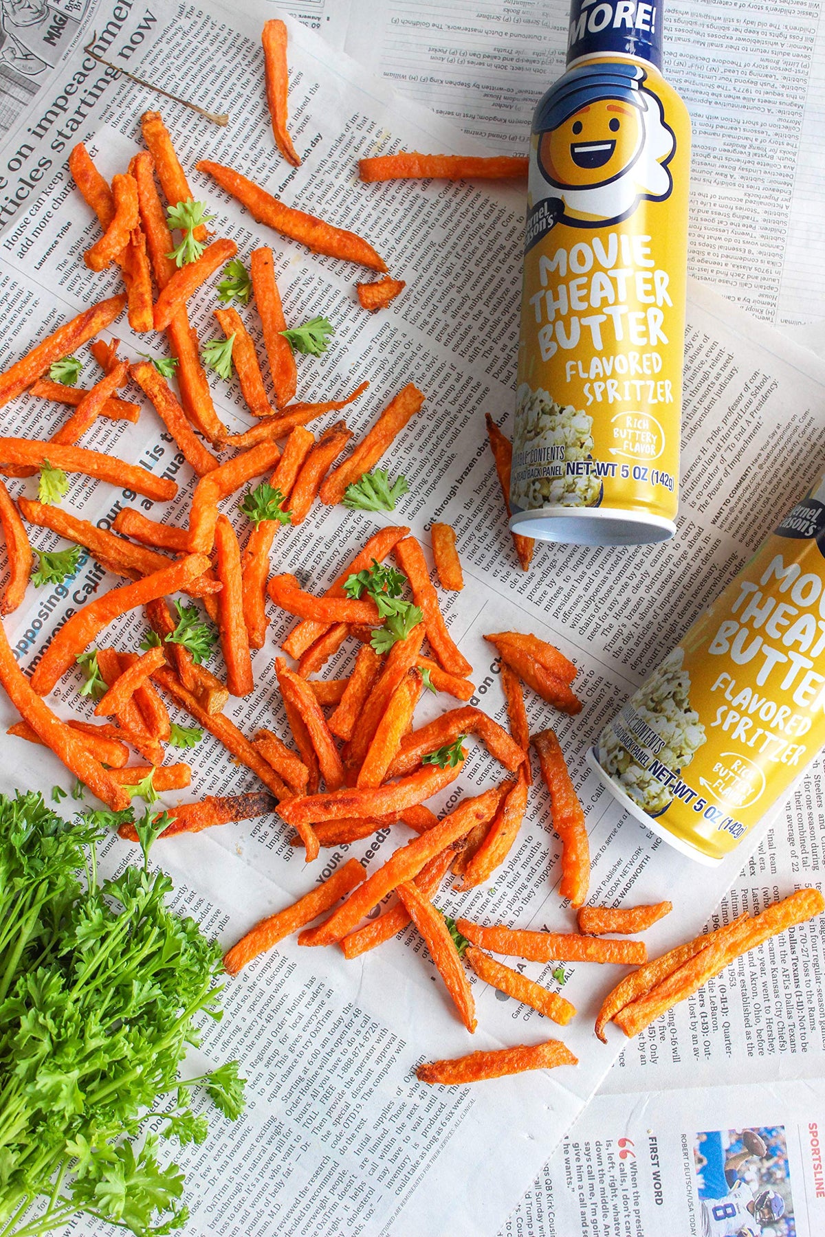Kernel Season's Butter Spritzer dispensing system enables quick, mess-free popcorn seasoning.