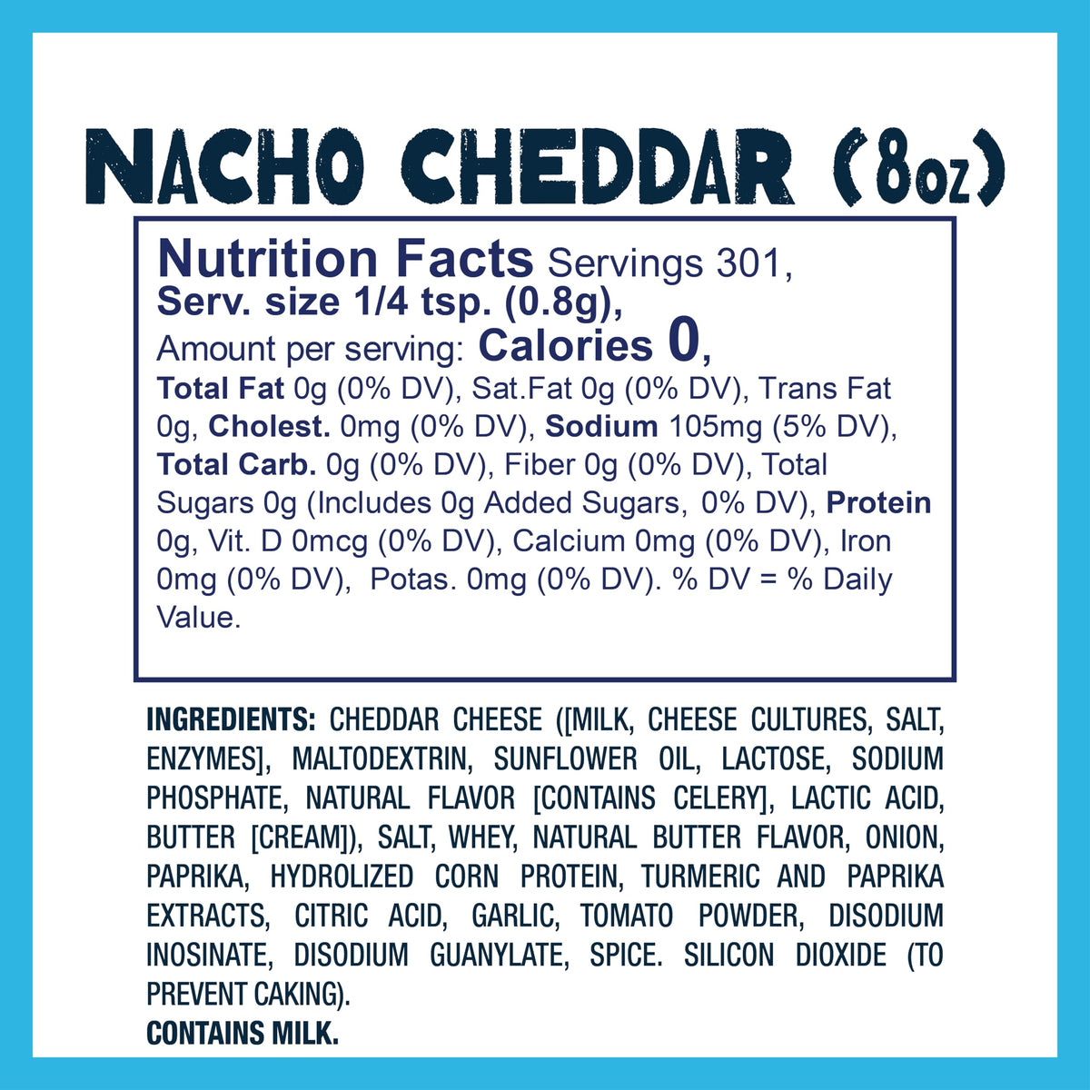100 servings per jar highlighted on label