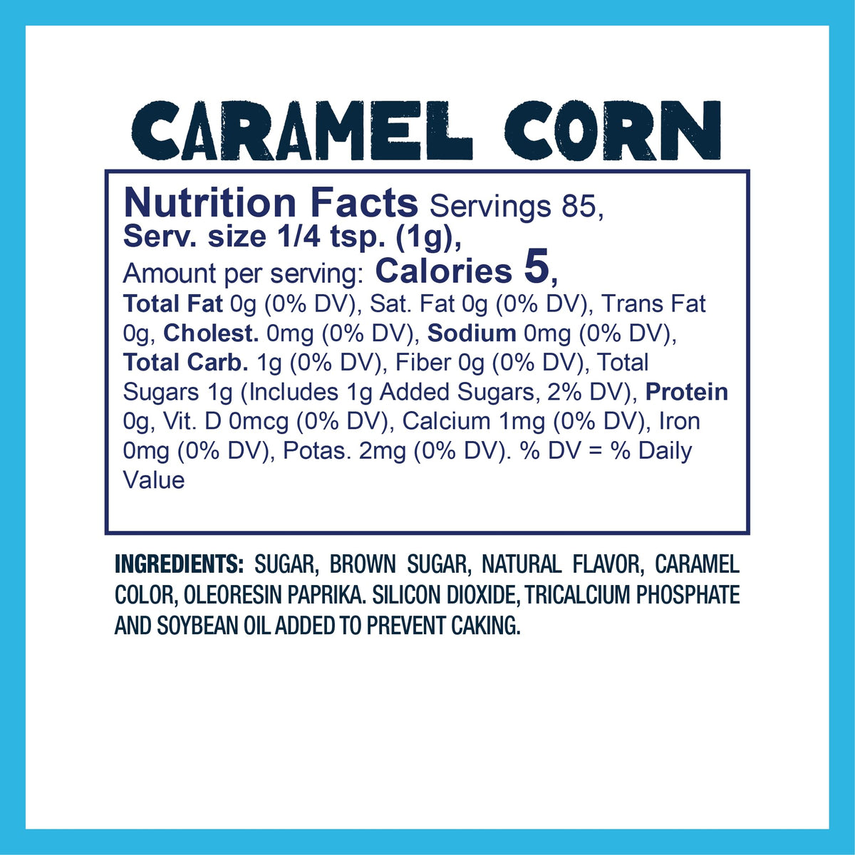 Kernel Seasons pouring caramel over popcorn to suggest quick snack flavor boost.