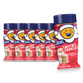 Kernel Season's Santa's Cookies seasoning jar close-up highlighting rich holiday flavor.