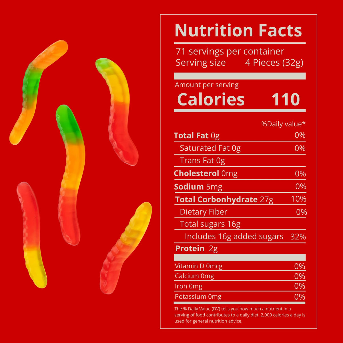 Kervan Bebeto Gummy Worms used as colorful party favors