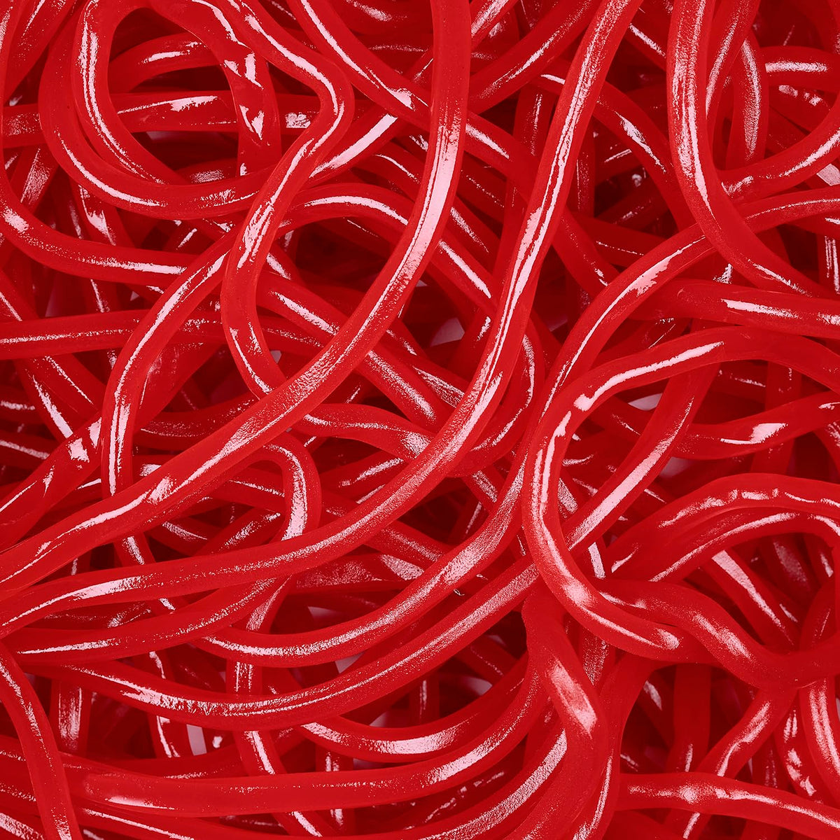 Kervan Bebeto red licorice laces add color and flavor to desserts.