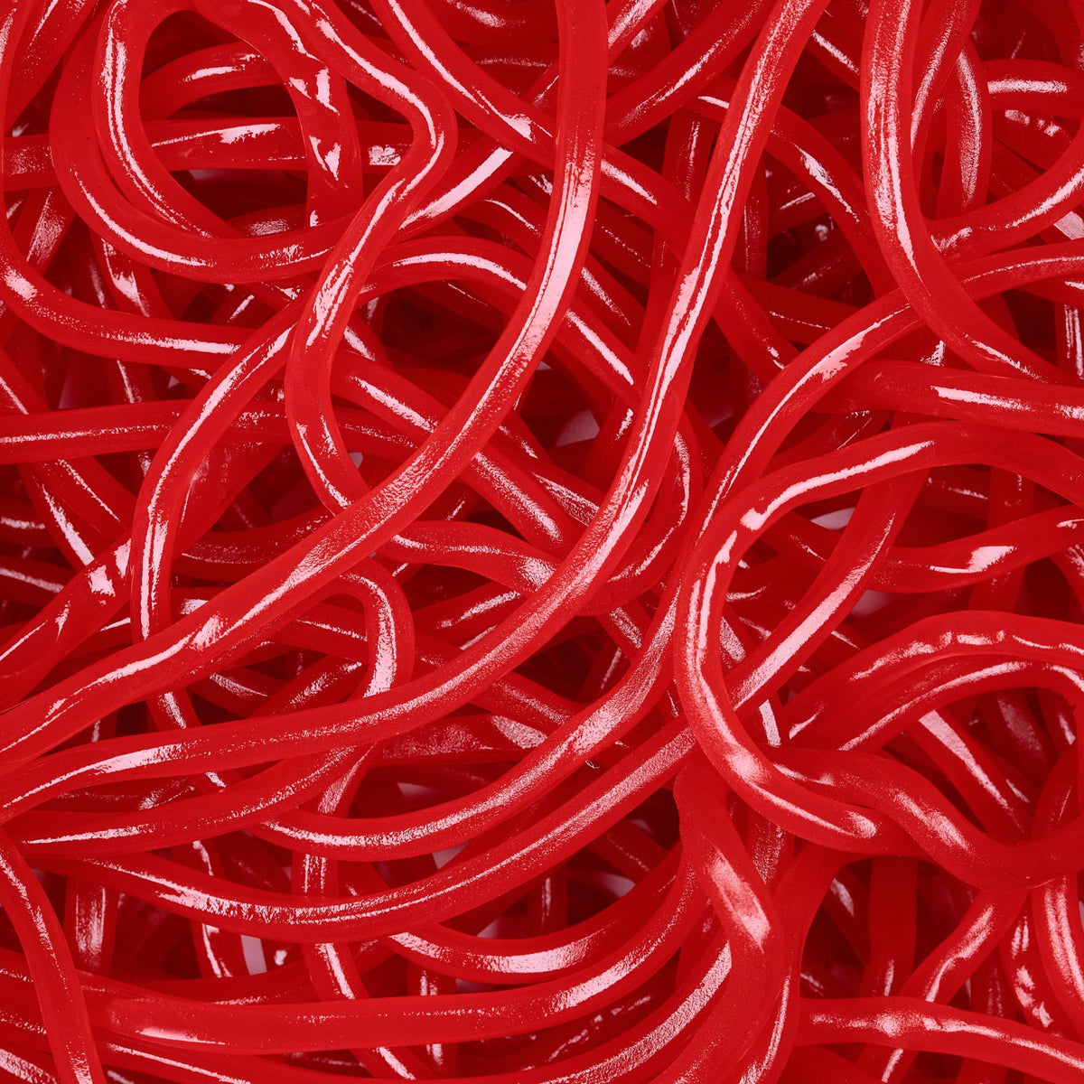 Kervan Bebeto strawberry licorice laces perfect for braiding and knotting crafts.