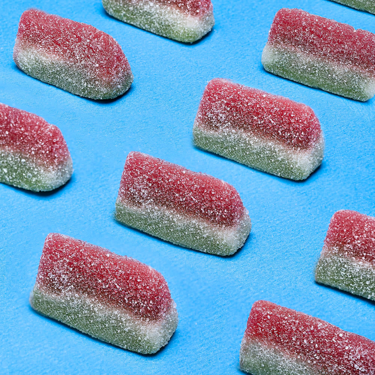Soft and chewy Kervan Watermelon Slices are kid-friendly snacks.