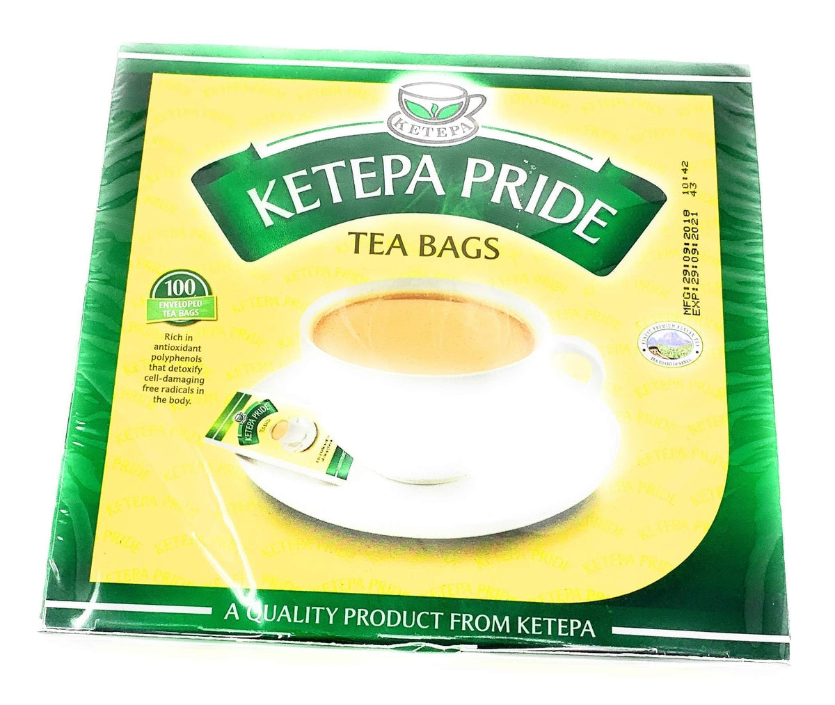 Ketepa Pride tea brewing in cup, inviting aroma and steady infusion.