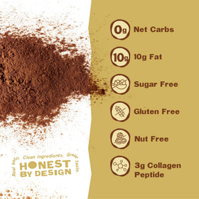 Keto Bars packaging highlights gluten-free and non-GMO ingredients