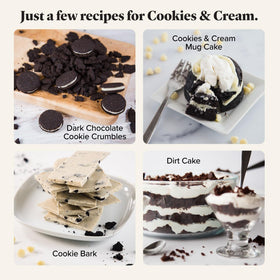 Keto Chow Cookies & Cream fridge storage — flavor improves when stored after prep.