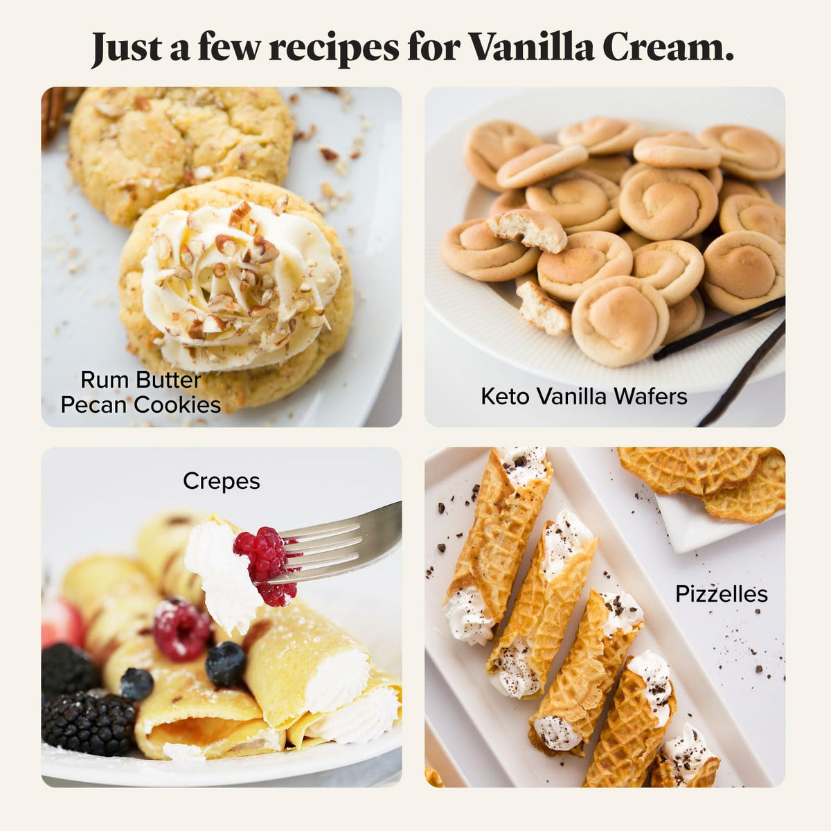 Keto Chow Vanilla Cream with added fat source like butter for richness
