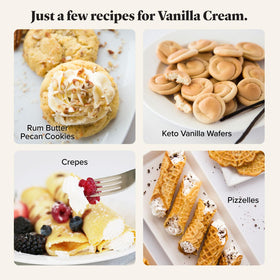 Keto Chow Vanilla Cream with added fat source like butter for richness