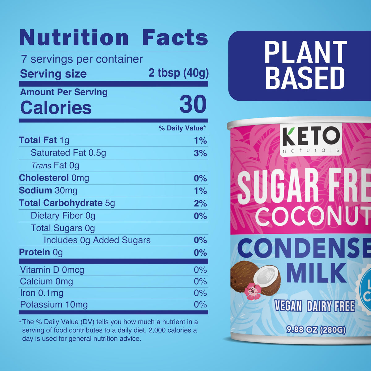 Keto Naturals condensed milk added to coffee for a creamy keto-friendly boost.