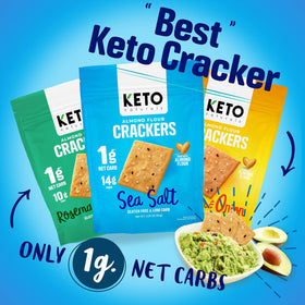 Keto Naturals keto crackers cheddar cheese gluten-free low-sugar snack