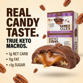 Keto Wise Fat Bombs serving suggestion in bowl with nuts and berries