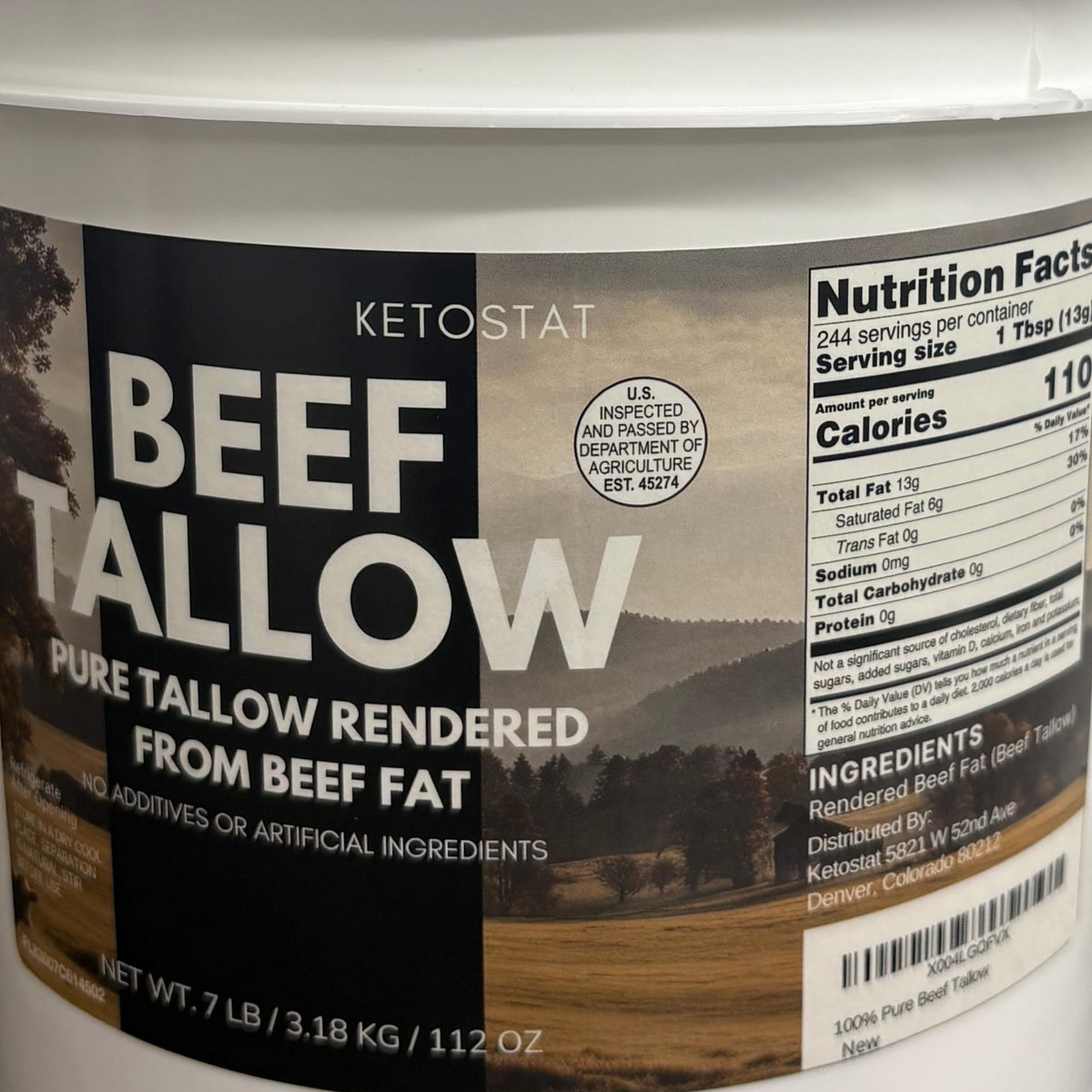 Ketostat beef tallow scoop and store, convenient kitchen and cosmetic use