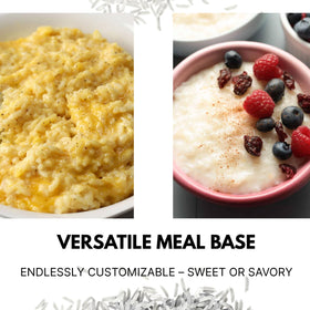 Ketostat Rice Cream emergency food supply ready-to-use base for preparedness.