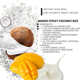 Ketostat Rice Cream kitchen counter with measuring cup and spoon ready to use.