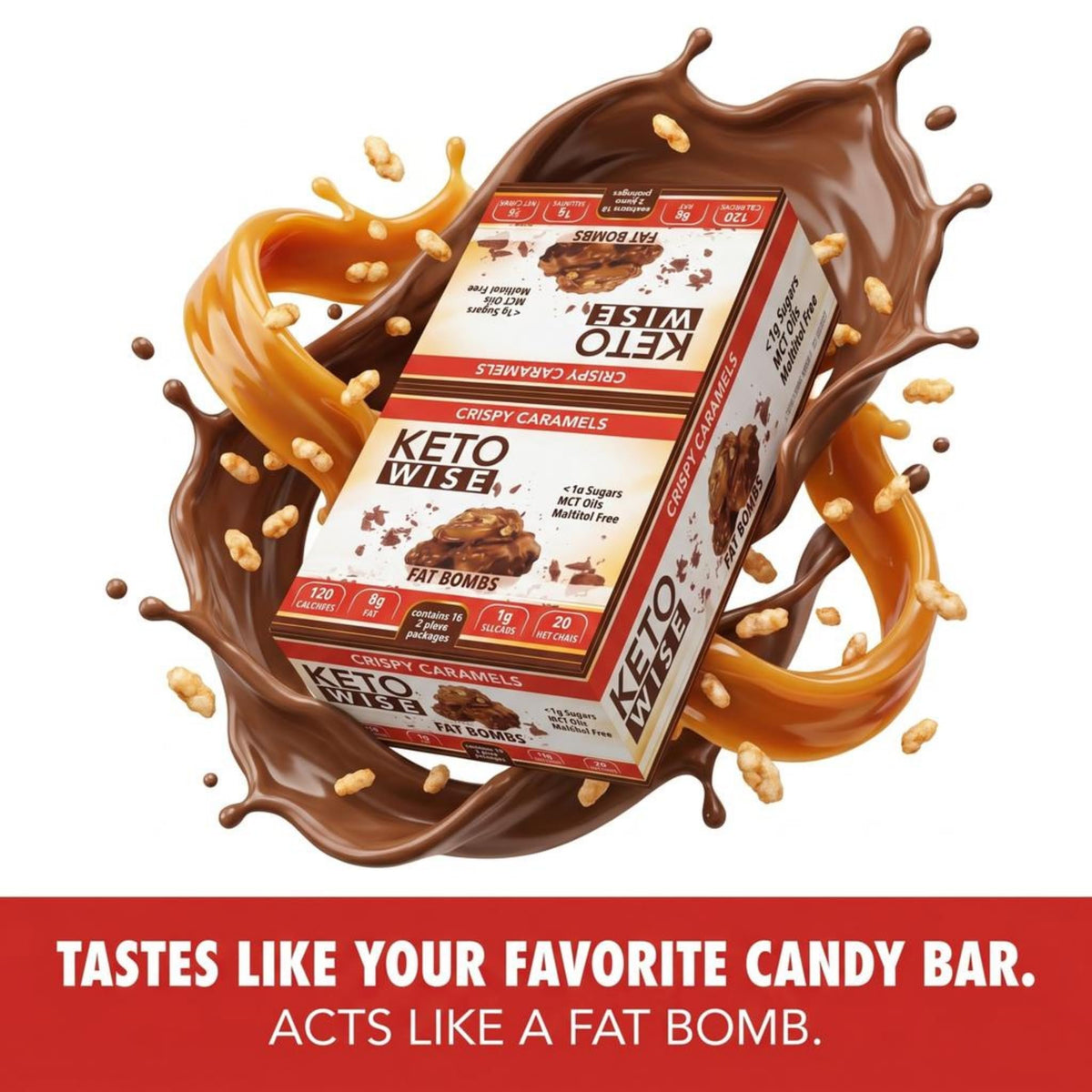 Keto Wise Fat Bombs MCT oil blend supports flavor while keeping net carbs low.