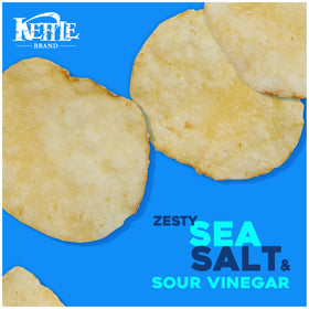Kettle Brand Salt & Vinegar chips in a bowl ready for sharing.