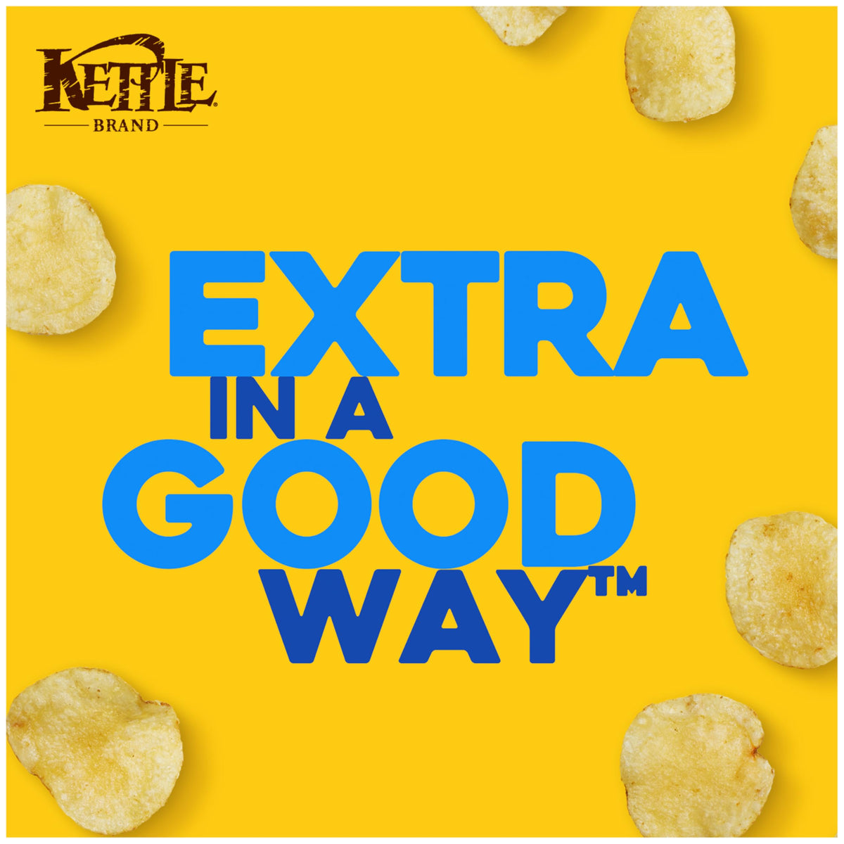 Kettle Brand Salt & Vinegar chips packaging front highlighting non-GMO and gluten-free promises.