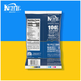 Kettle Brand Salt & Vinegar chips texture close-up reveals ridged surface and depth.