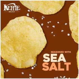 Kettle Brand Sea Salt chips on-the-go single-serve bag for travel