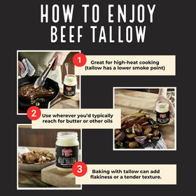 Kettle & Fire beef tallow cooking setup for roasting.