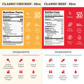 Kettle & Fire Classic Chicken Bone Broth bottle pouring, ideal for keto meals and gut comfort.