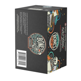 Keurig-1.0-2.0-compatible Bones Coffee pods enable quick, reliable single-serve brewing.