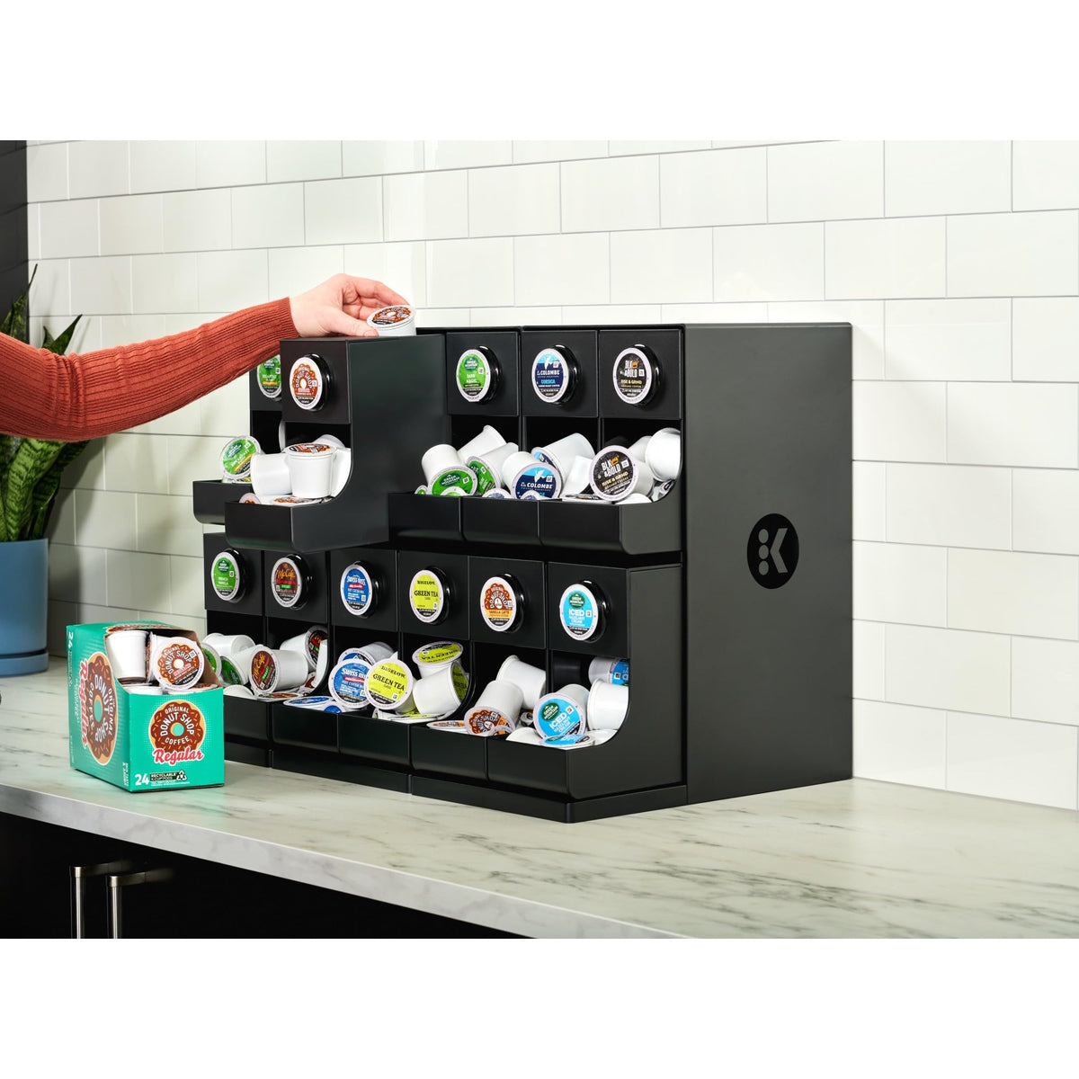 Keurig 12ct Modular Merchandiser modular shelf demonstrates scalable flavor display