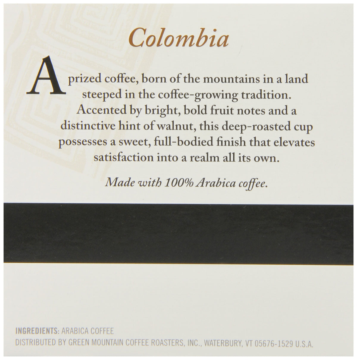 Keurig Barista Prima Colombia K-Cup deep roast color on brew