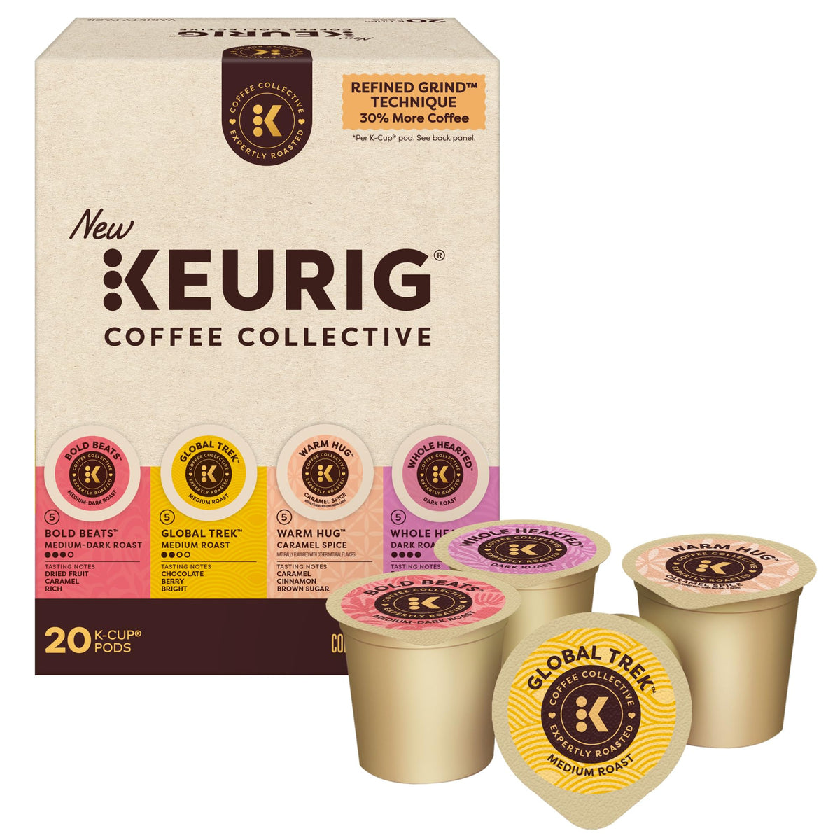 Keurig Coffee Collective Bold Beats cup ready for a bold morning ritual.
