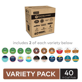 Keurig Coffee Lovers Collection 40 K-Cup pods highlight convenient, quick coffee every day.