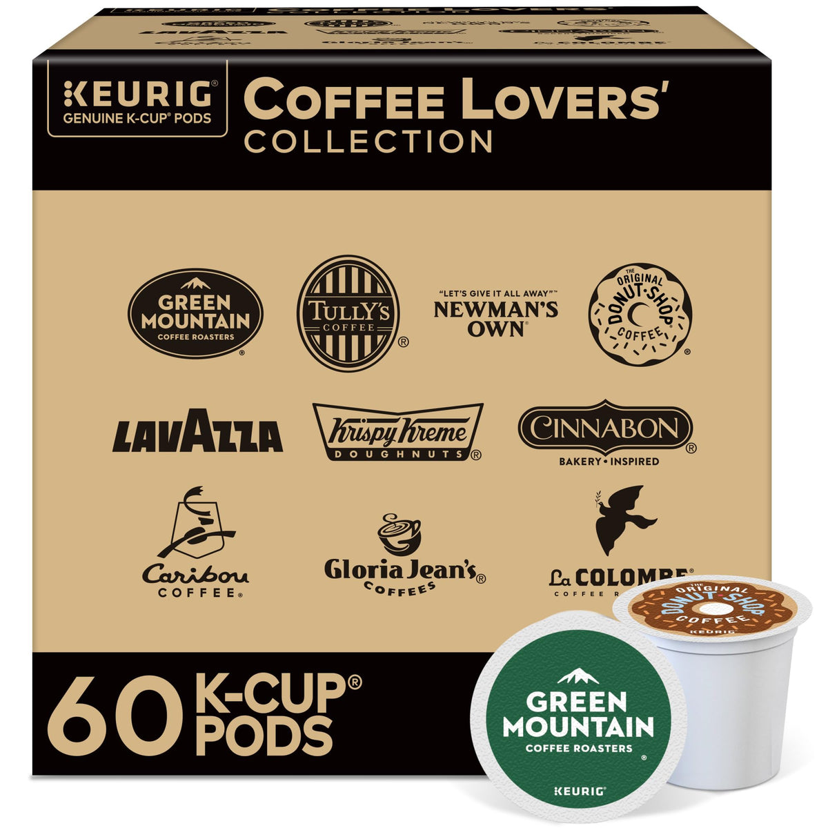 Keurig Coffee Lovers Collection 60 K-Cup pods for varied daily brews