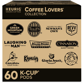 Keurig Coffee Lovers' Collection front view shows a ready-to-brew variety-pack for busy mornings.