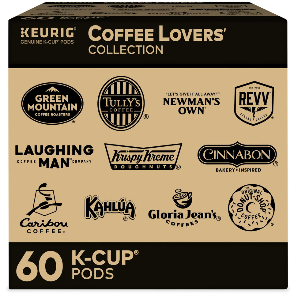 Keurig Coffee Lovers' Collection front view shows a ready-to-brew variety-pack for busy mornings.