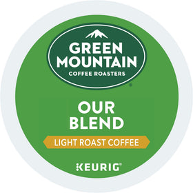 Keurig-compatible Green Mountain Our Blend K-Cups ready to brew.