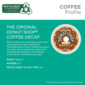Keurig Donut Shop Decaf morning aroma rising from a mug.