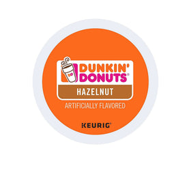 Keurig Dunkin Hazelnut packaging change image highlighting updated lid design.